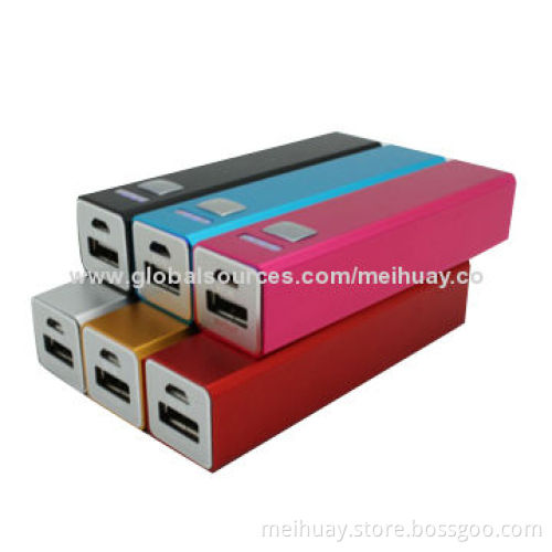 Mobile Power Bank, 1,800, 2,600mAh (Samsung Galaxy), 18650 Battery Cell